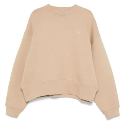 Felpa con logo applicato da donna