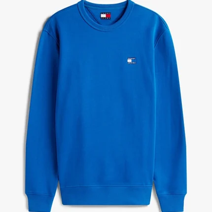 Felpa con stemma Tommy tono su tono Blu