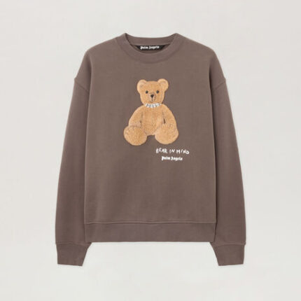 Felpa girocollo con scritta "Bear In Mind"