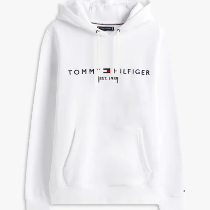 Felpa in tessuto flex con cappuccio e logo