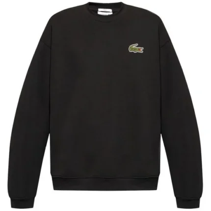 Felpa nera da donna Lacoste