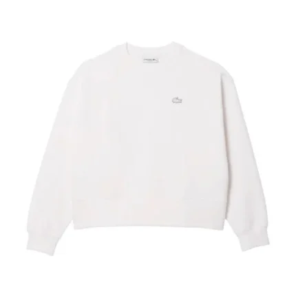 Felpe bianche da donna Lacoste