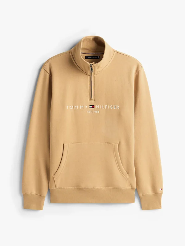 Half pullover with embroidered