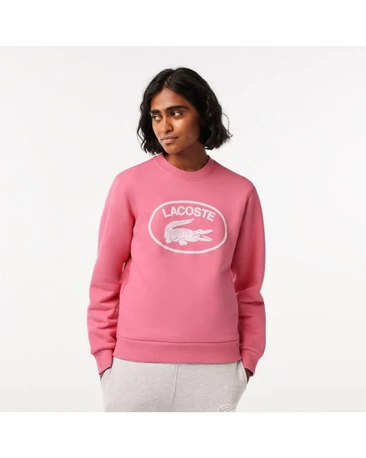 Felpa da donna in pile di cotone biologico rosa