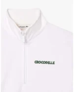 Felpa bianca con stampa rilassata da donna